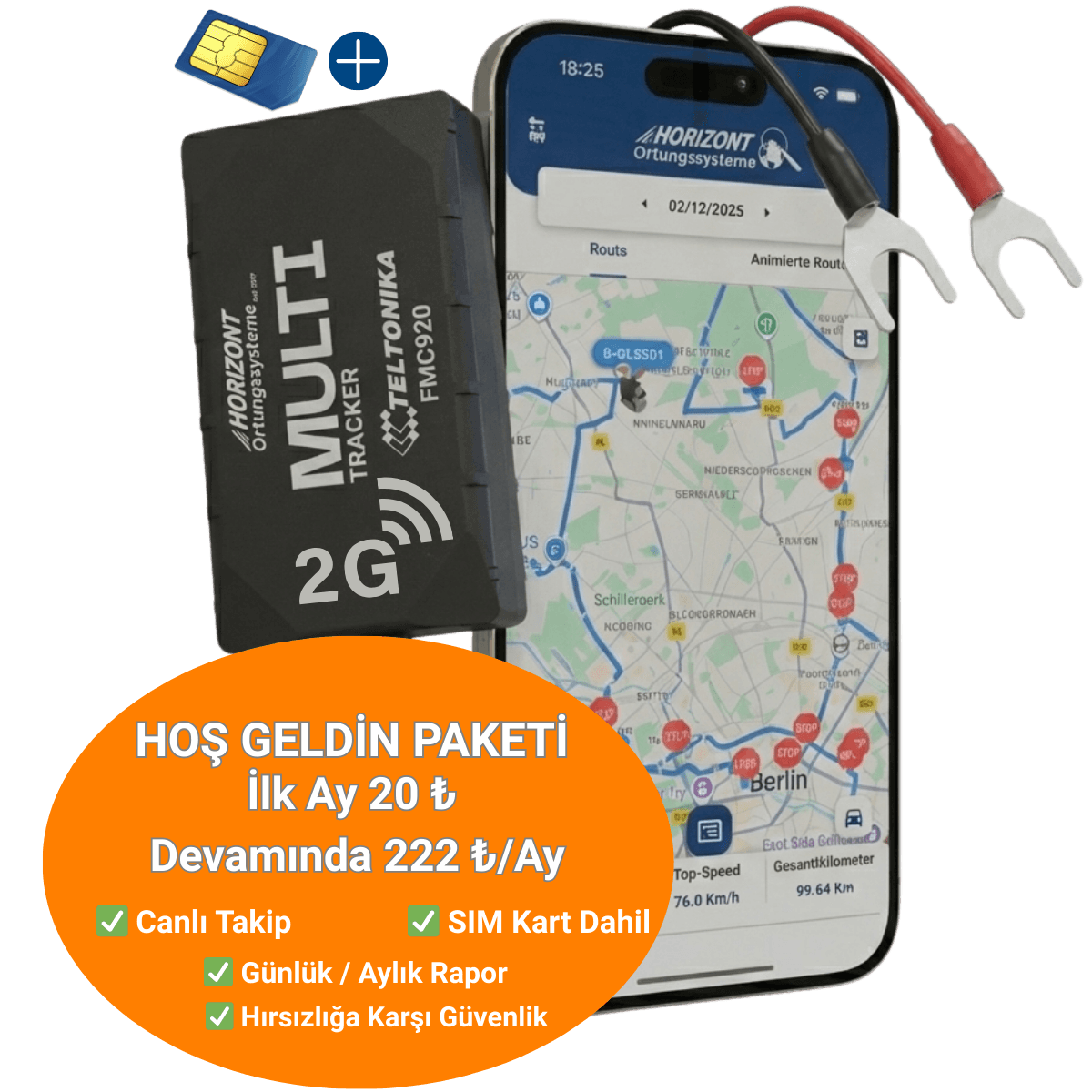 Multi Model 2G GPS Araç Takip Cihazı