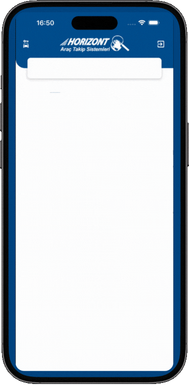 Horizont mobil araç takip uygulaması